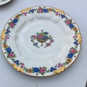 Ceramic Floral Plate Charles Field Haviland Limoges France